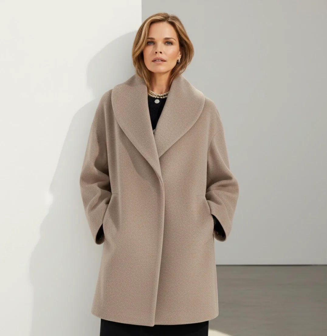 Manteau cocon chic, chaleur douce & élégance naturelle